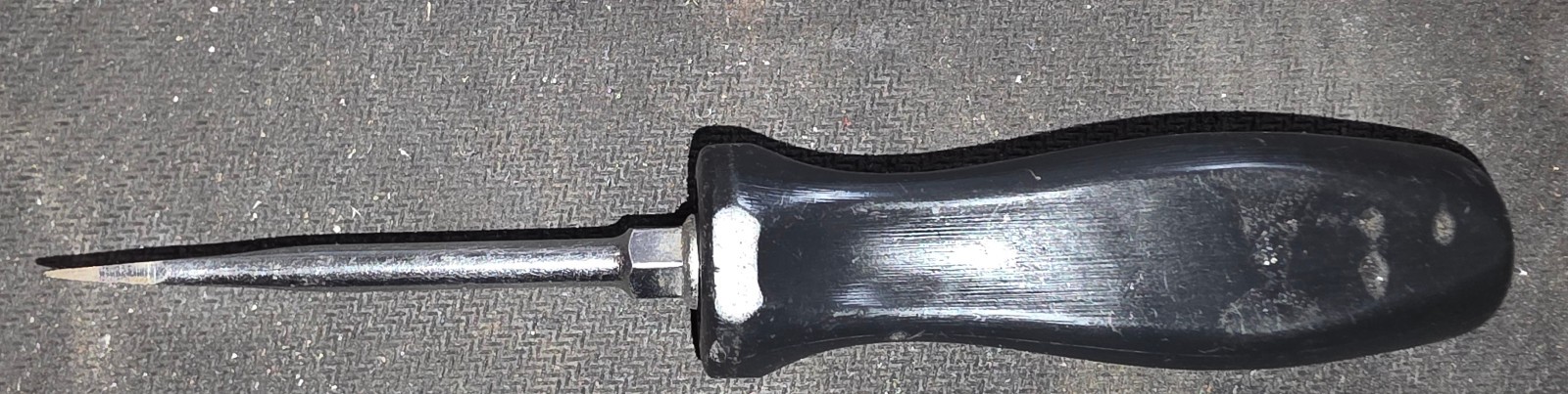 SNAP ON SDD2 BLACK HARD HANDLE FLAT SLOTTED BLADE SCREWDRIVER 6-3/8″ USA