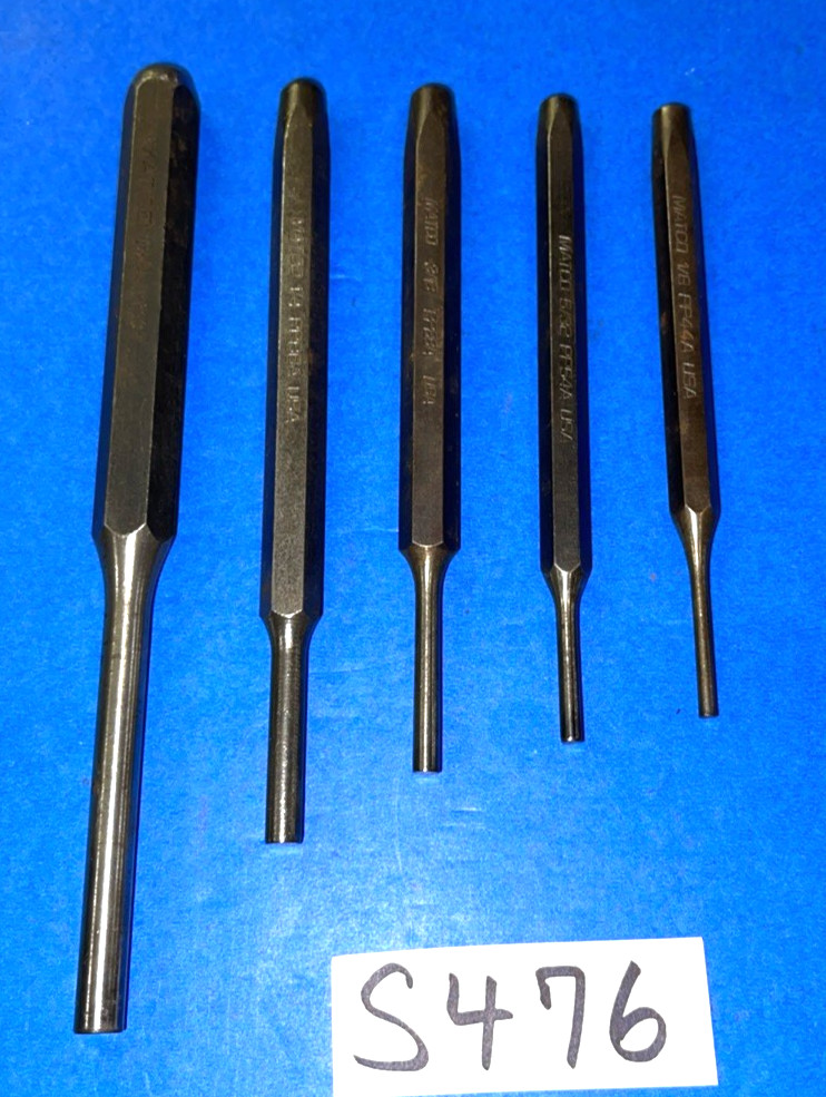 MATCO TOOLS 5 PIECE PUNCHES 1/8 – 5/16 SHIPPING INCLUDED IN THE US