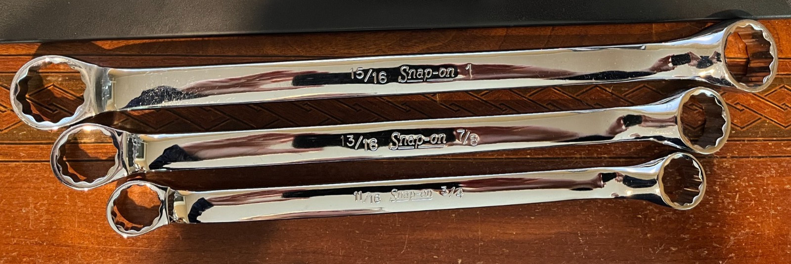 NOS Snap-On 11-Pc SAE 10° Offset Double Box End Wrench Set 1/4″ – 1-5/16″ USA