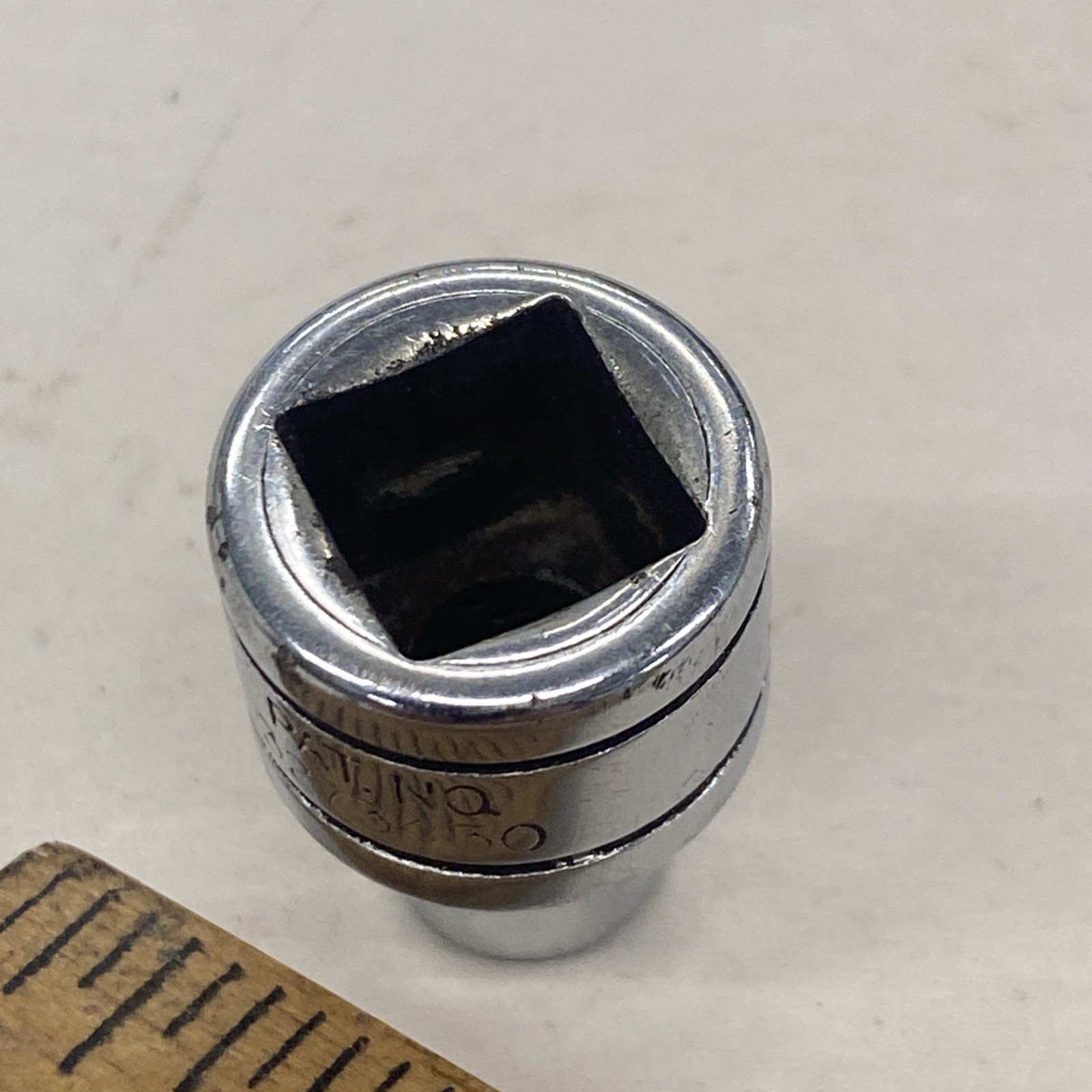Snap On USA Tools FS081 3/8″ Drive 1/4″ 6PT Shallow Chrome Socket, M0275