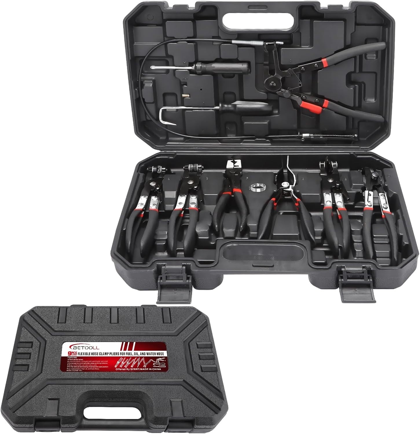 Long Hose Clamp Pliers Set – Carbon Steel Construction