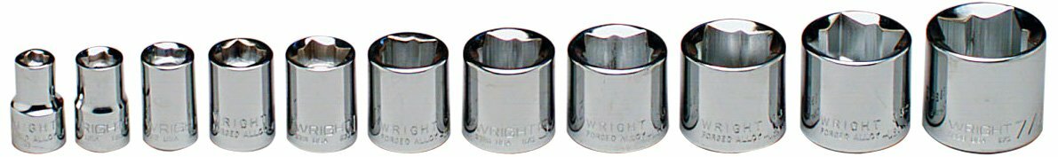 Wright Tool 379 3/8″ Drive Special 8 Point Standard Socket Set (11-Piece)