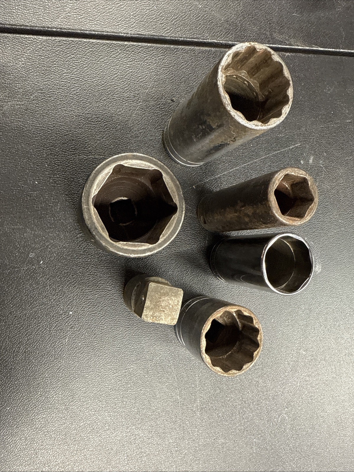 Snap On USA sockets And Adaptors Lot Of 6