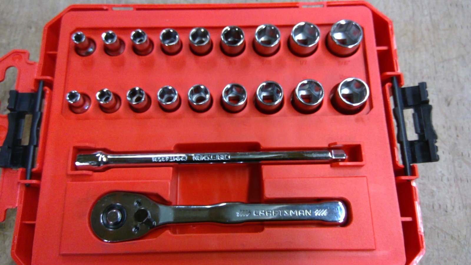 CRAFTSMAN Socket Set SAE / Metric 1/4-Inch Drive 20-Piece