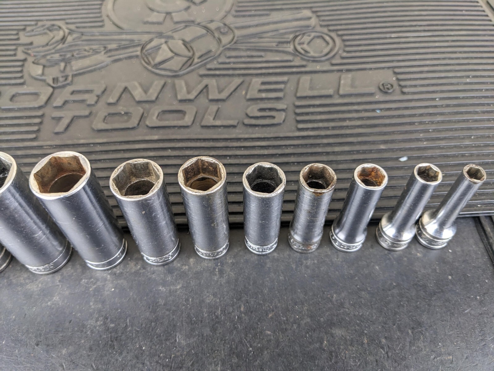 #am154 Snap on Tools 211SFSY 3/8″ Drive Deep Chrome Socket Set Socket Set