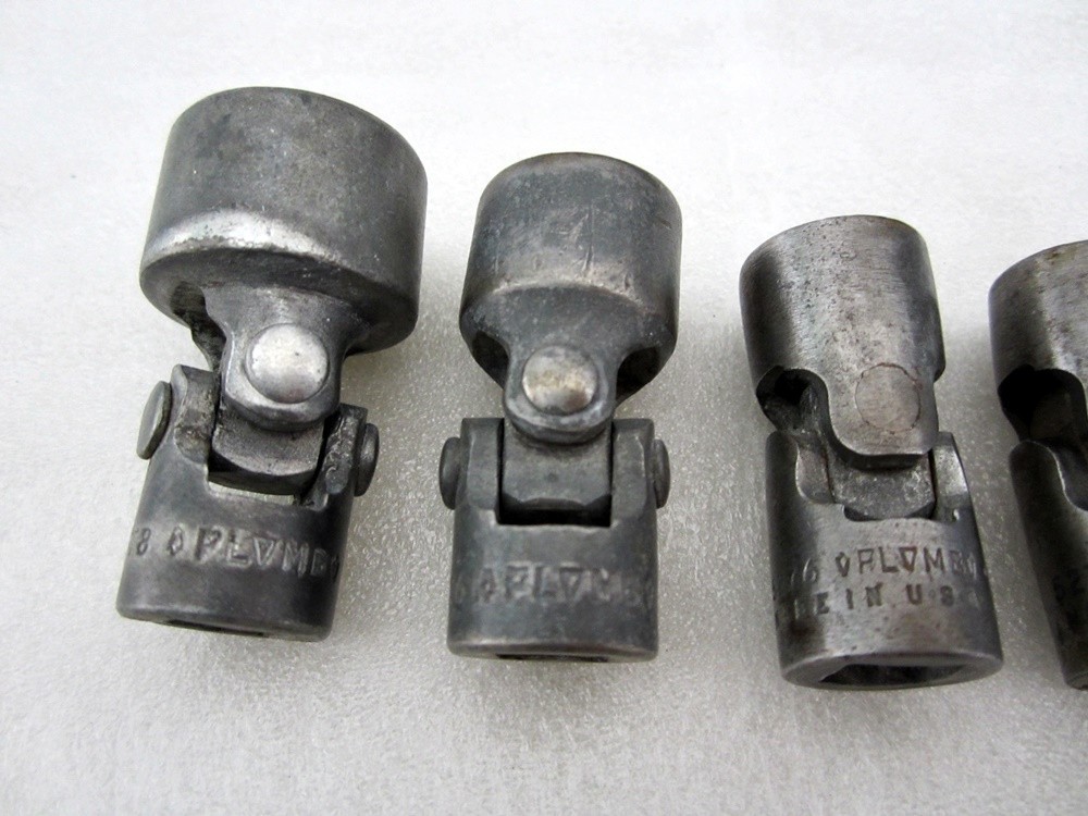 Vintage Plomb 3/8″ Drive 6pc SAE 12pt Flex Head Socket Set USA
