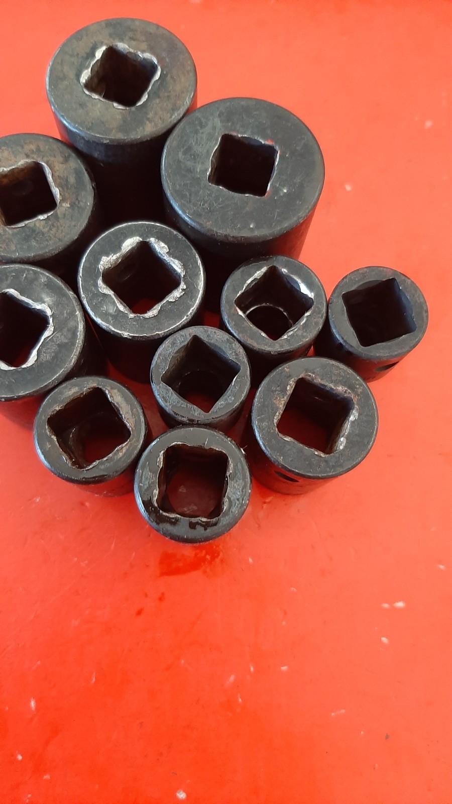 Snap-On 1/2″ Drive 11 pc 6 Point SAE Shallow Impact Socket Set Im120-320 3/8″-1″
