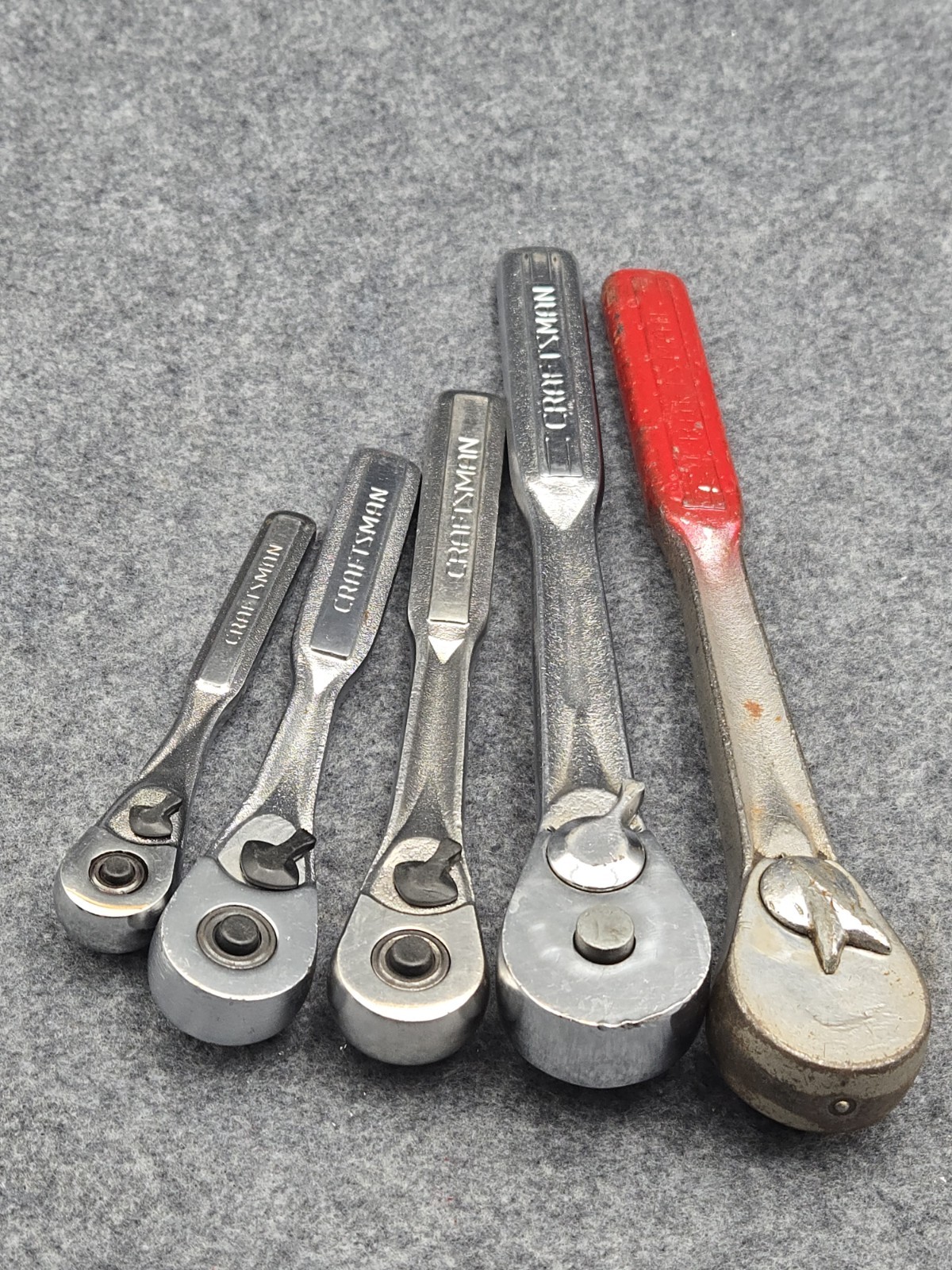 Craftsman USA Ratchets 1/4″, 3/8″, 1/2″ Drive Lot of 5