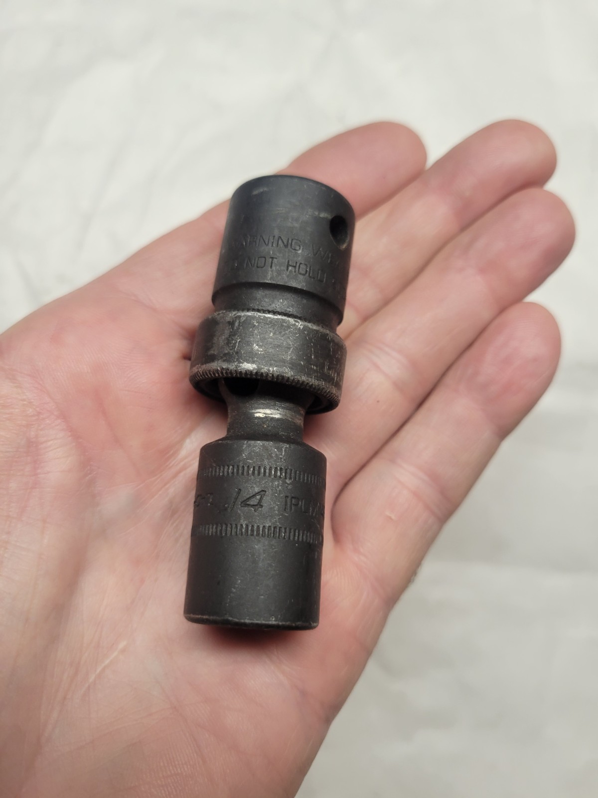 Snap on IPLM14B 1/2″ Dr 6 Point Metric 14mm Swivel Impact Socket USA NICE COND