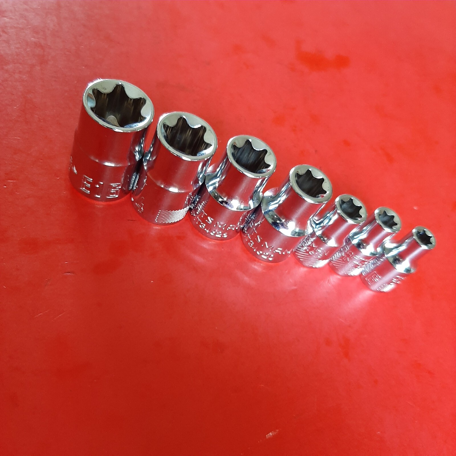 NEW CRAFTSMAN TOOLS 7pc 1/4 3/8 Drive EXTERNAL ETorx Female Torx Socket Set 6-16