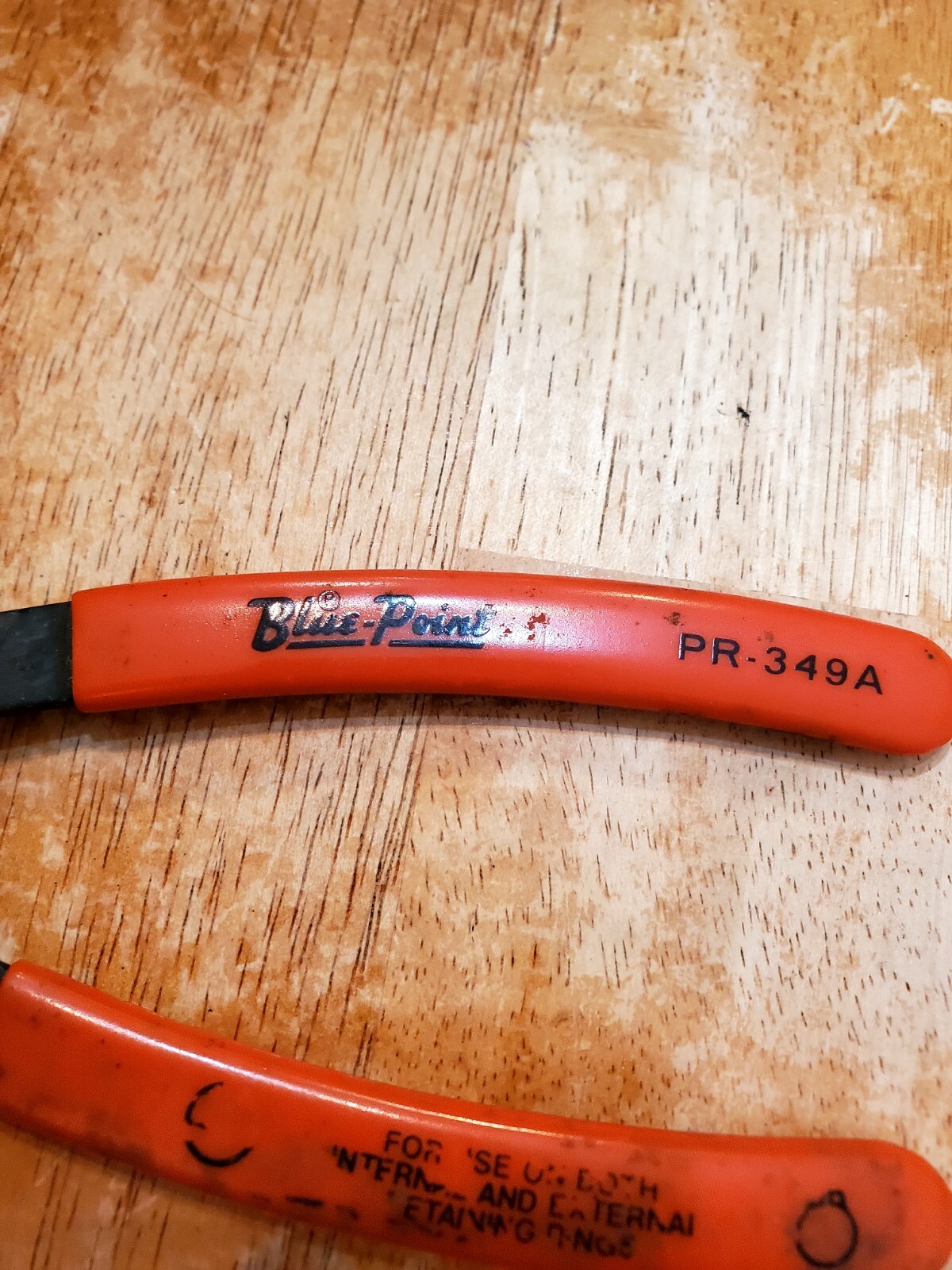Blue Point Vintage 90° Internal/External Retaining Ring Pliers PR-349A