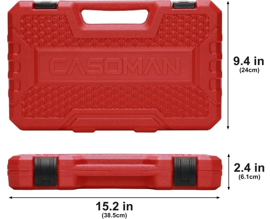 3/8 In. 49 Piece Milwaukee 6 Point Impact Socket Ratchet Drive and Metric Set…