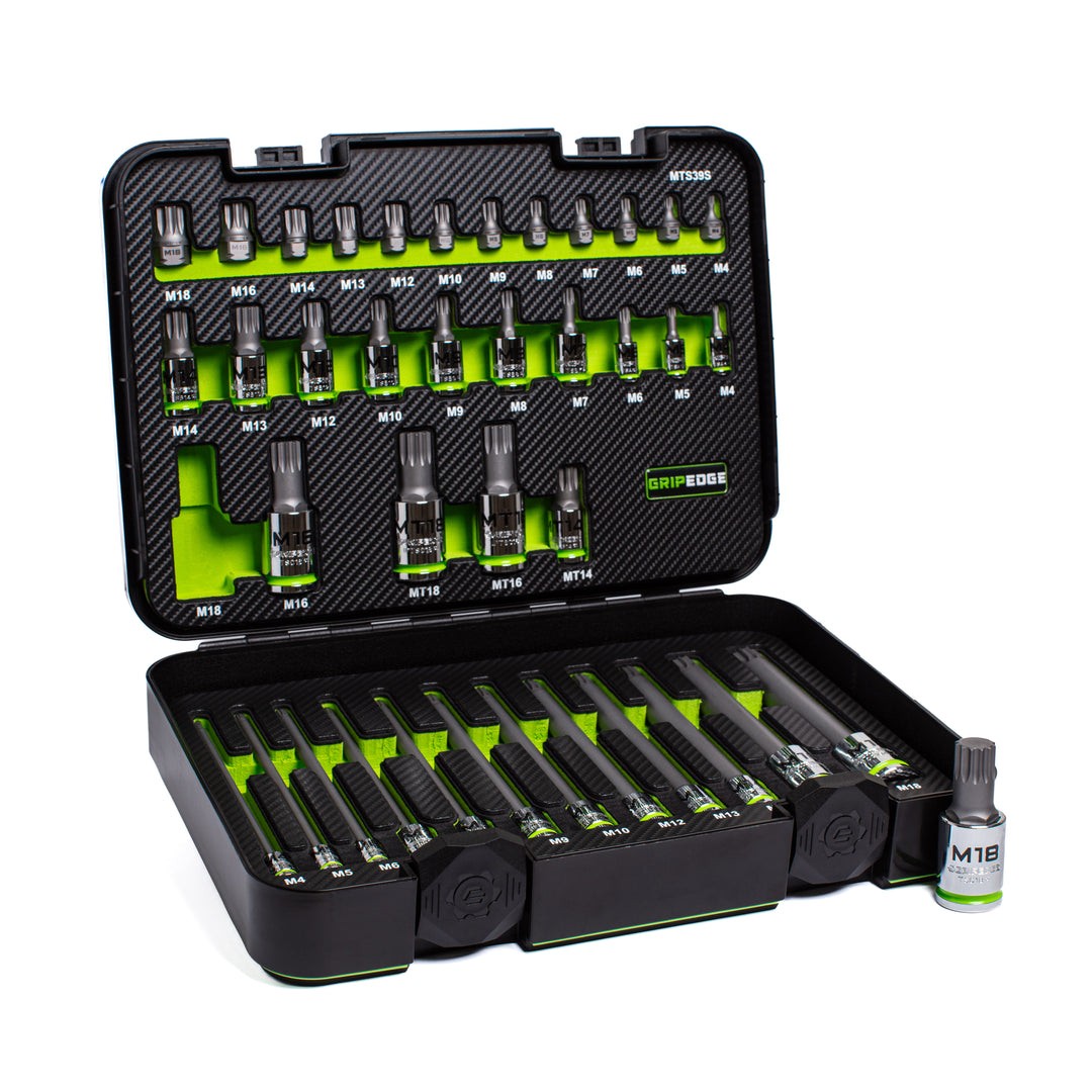 GripEdge | MTS39S 39-PC RPT™ Master Triple Square Socket Set