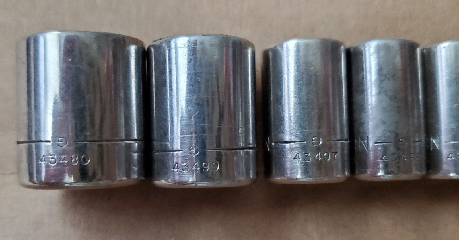 Craftsman 1/4” Drive SAE & Metric 6-Point Sockets 43492 – 43480, 43501 – 43514