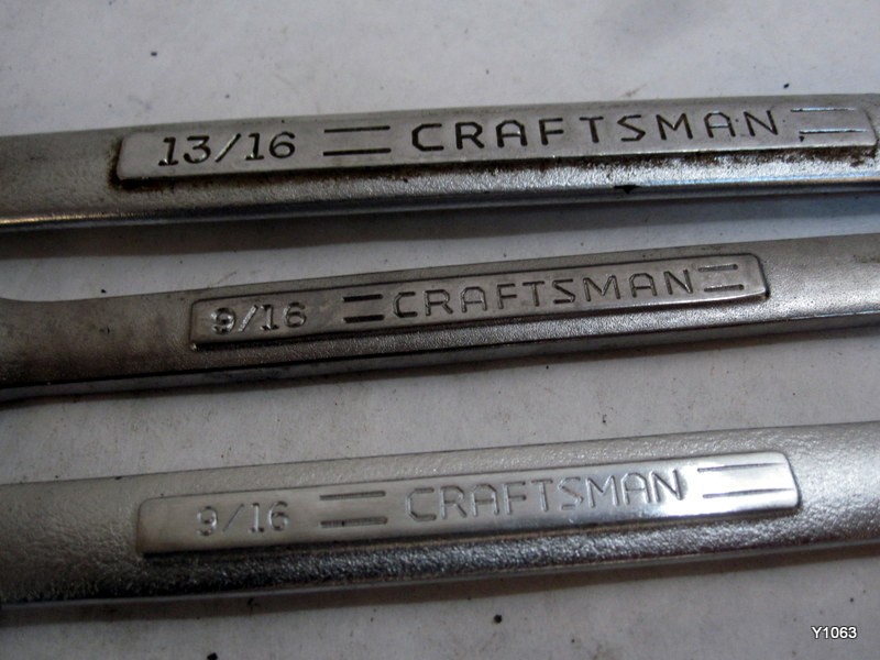 Craftsman 5 Piece Combination Wrench set Used mixed set see description