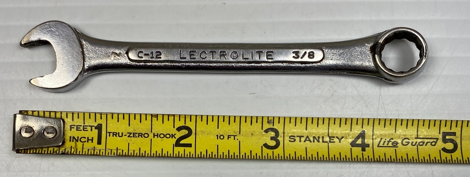 Lectrolite S-K Tools C-12- 3/8″ Combination Wrench 12 Point Forged Alloy USA sk