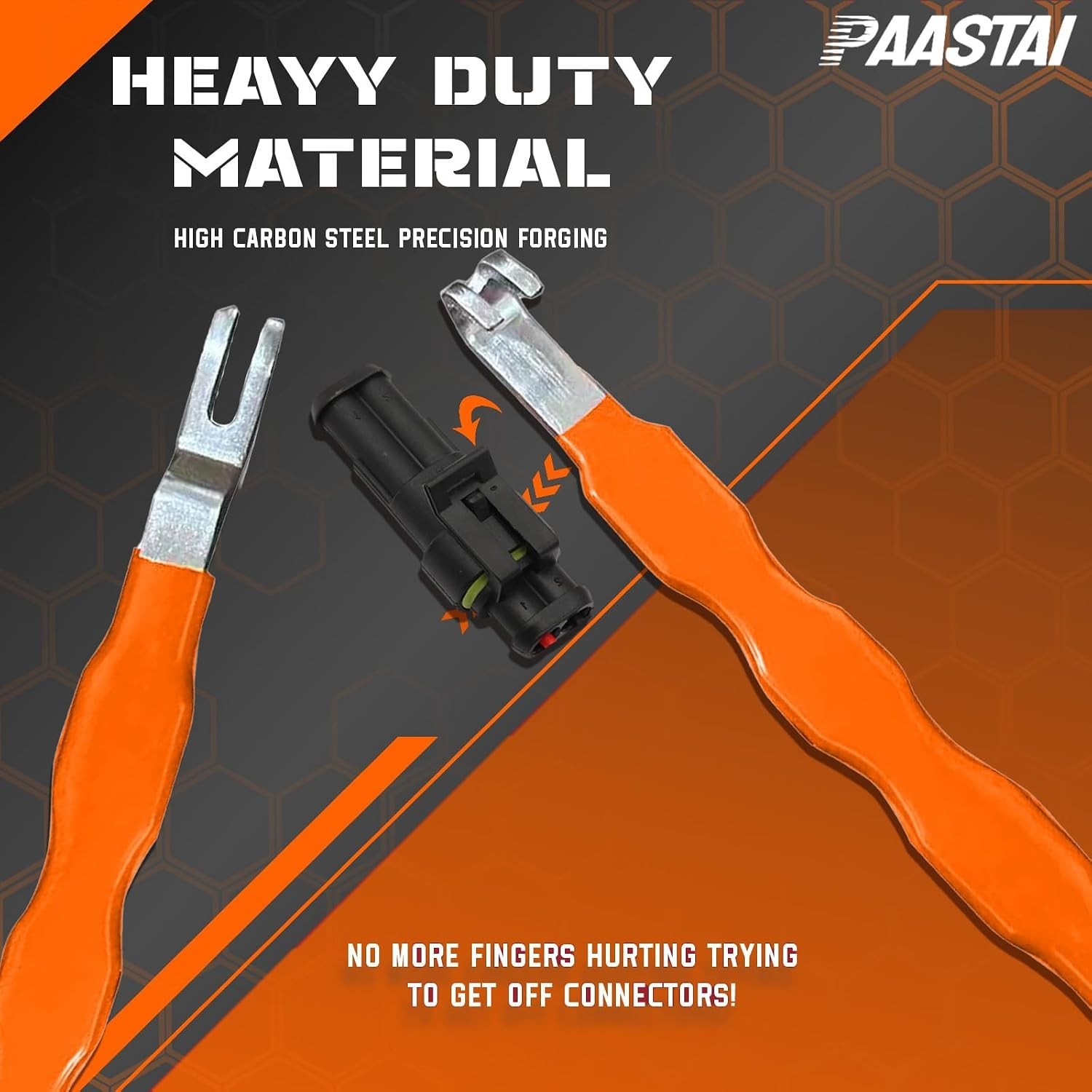 Ergonomic Electrical Connector Separator Tool for Cars & Trucks – 7.5in, Orange