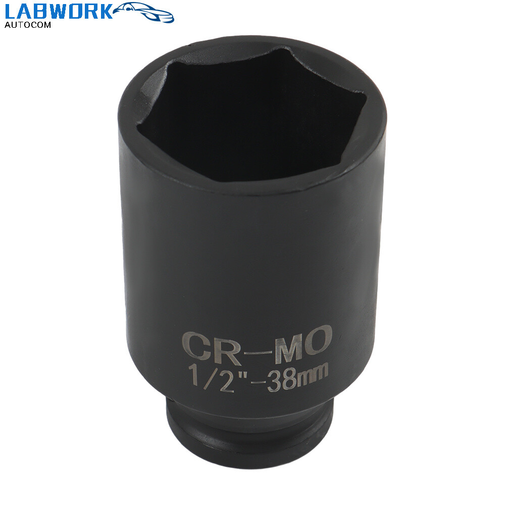 9Pcs Deep Impact Socket Set 1/2″ Drive Metric Axle Hub Nut Socket 29-38mm