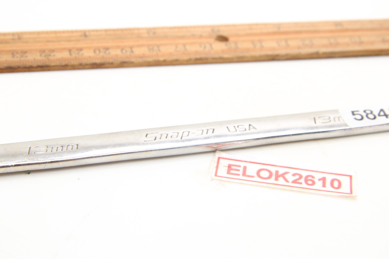 Snap-on SOXRRM13 13mm 12 Point Metric Ratcheting Combination Wrench 8.5″ USA