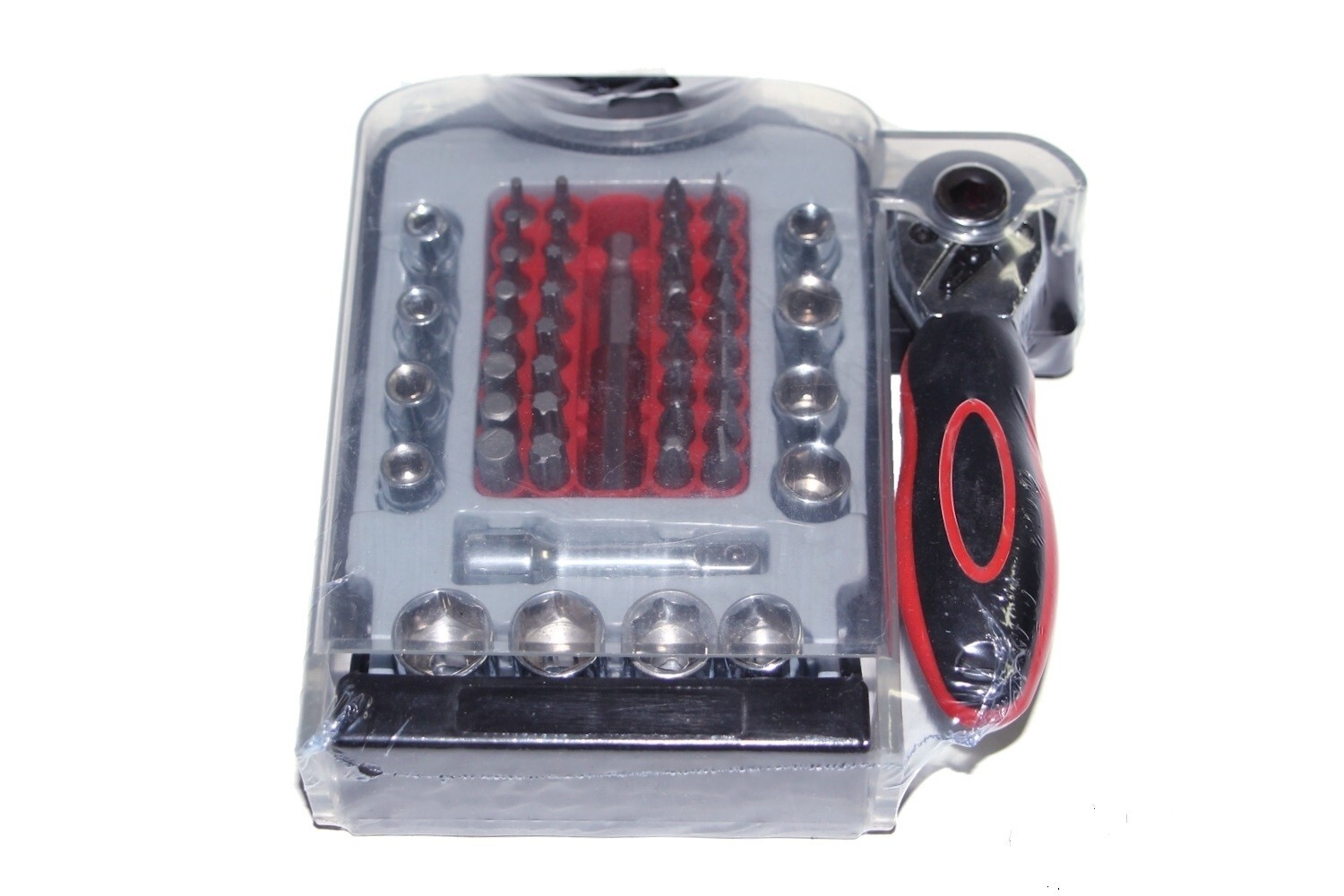 48 pcs 1/4″ Drive Socket Set & Screwdriver Bit Torx Ratchet Case Tool Kit