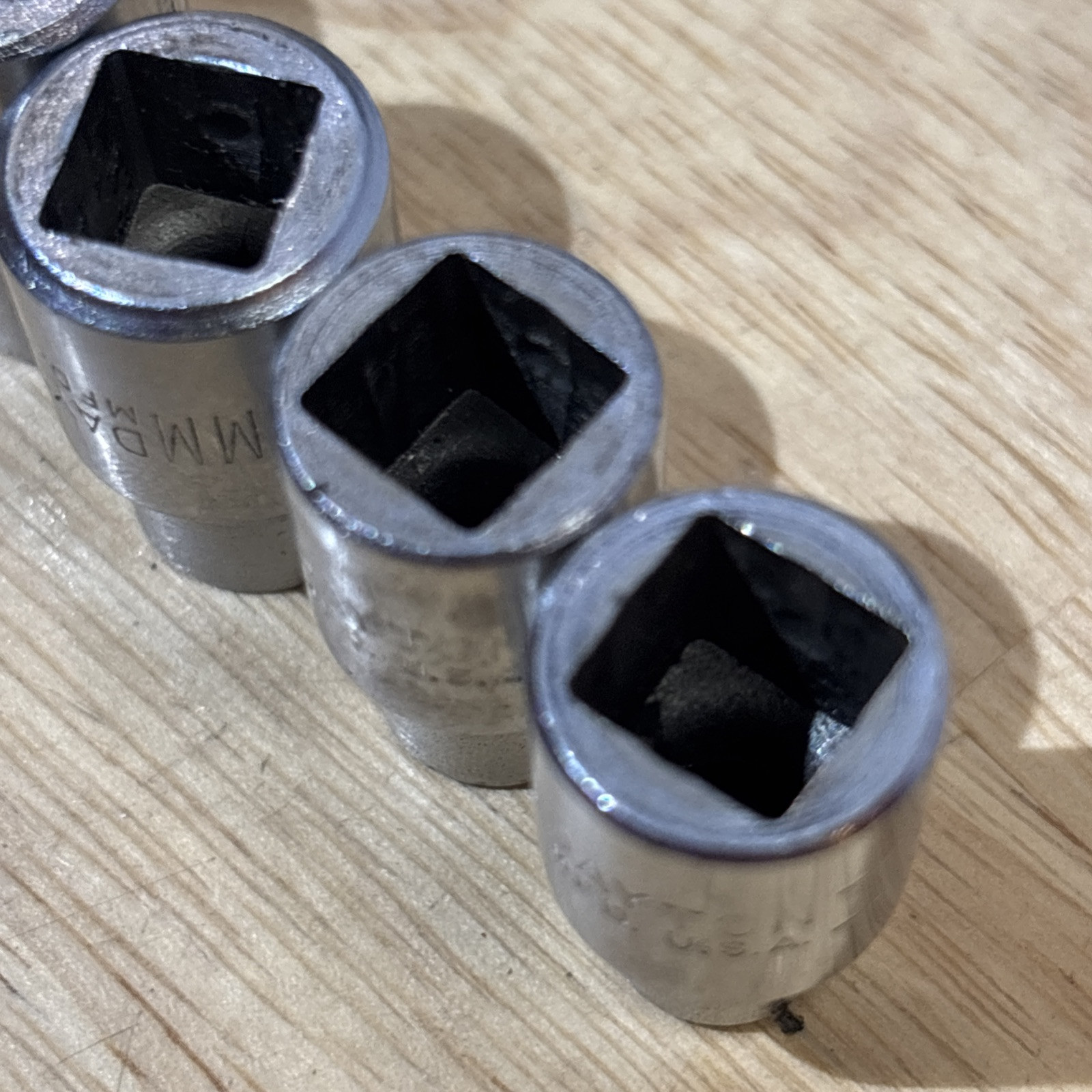 Dayton Metric Shallow Socket Set 3/8″ Drive 6 Point 7mm to 19mm USA READ!