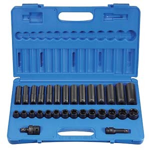Grey Pneumatic 1430MRD 1/2″ Drive 30 Piece Standard Deep Metric Set Brand New!