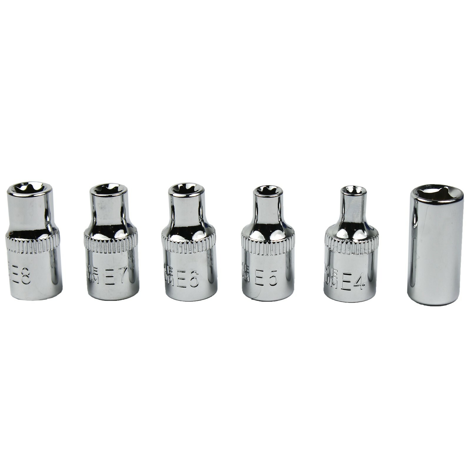 New 29PCS Torx Socket Bit Set 1/4″ 3/8″ 1/2″ Chrome Vanadium Bright Chrome