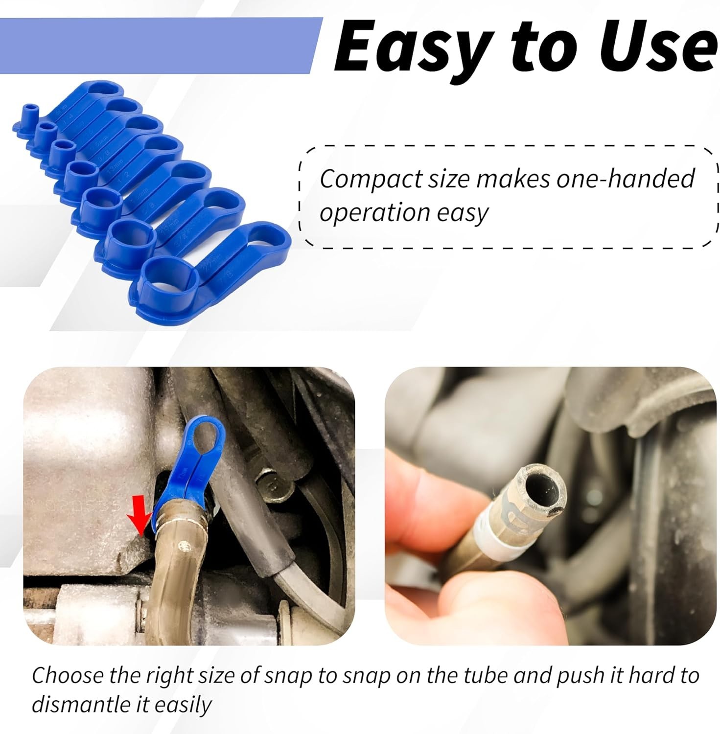 7Pcs Fuel Line Disconnect Tool Set – Versatile for Ford, GM, Chrysler, Mazda