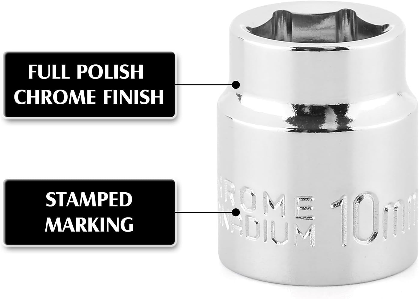 CR-V Steel 14-Piece Stubby Impact Socket Set – Precision Torque for Tight Spaces