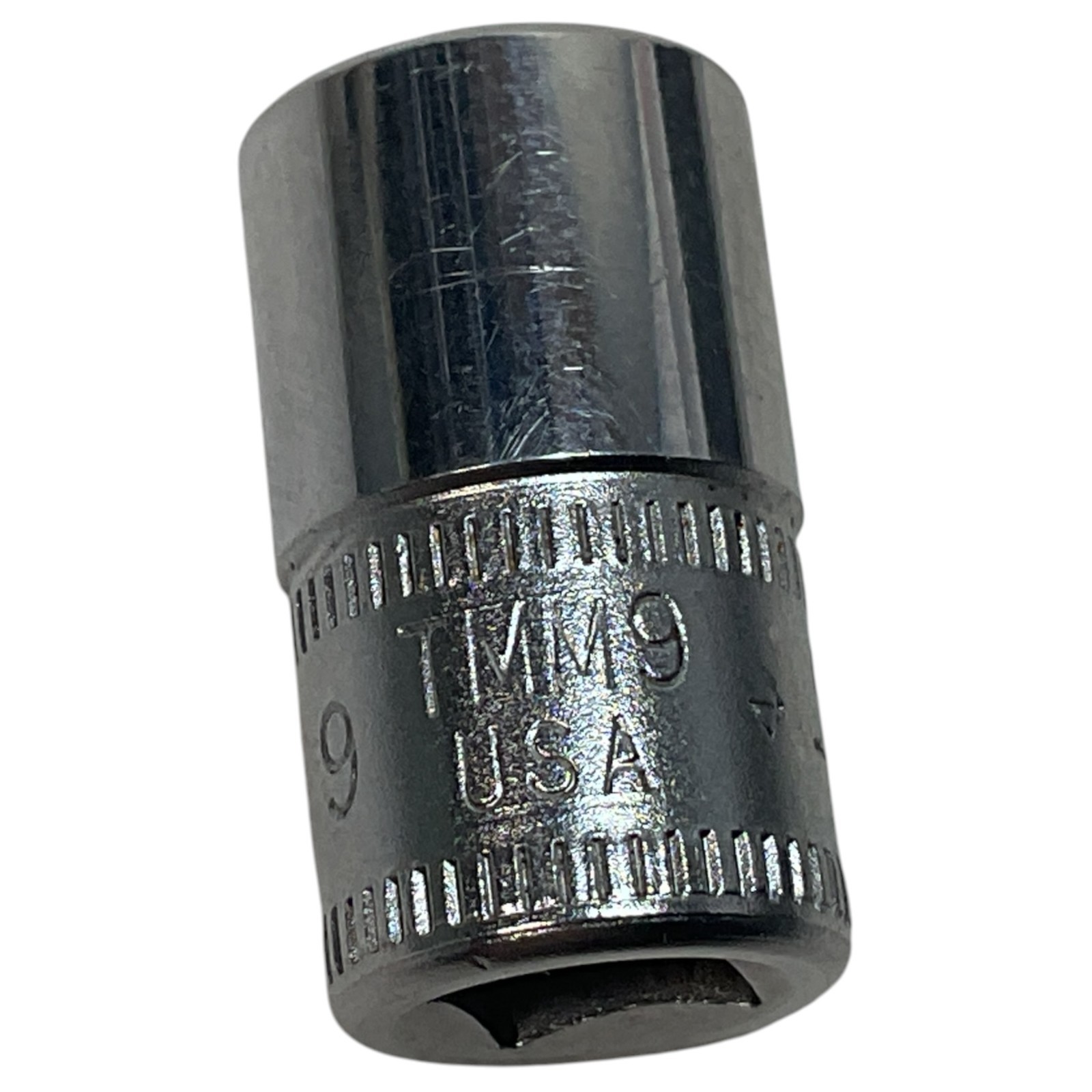 Snap-on TMM9 9mm 6 Point 1/4″ Drive Shallow Chrome Socket USA