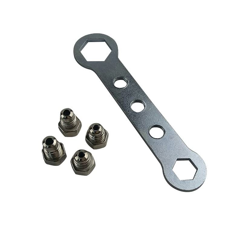 Cordless Electric Rivet Gun Adapter Kit Nut Drill 4.8mm x 160mm, Blue