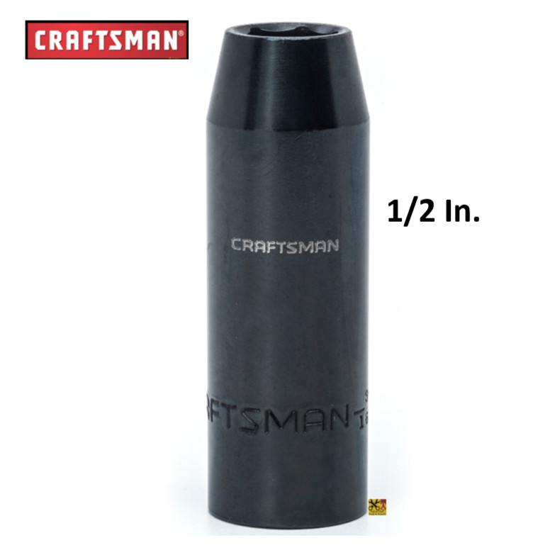 Craftsman 1/2 Inch Drive Impact Deep Socket 6 Point Metric MM Inch SAE Pick Size