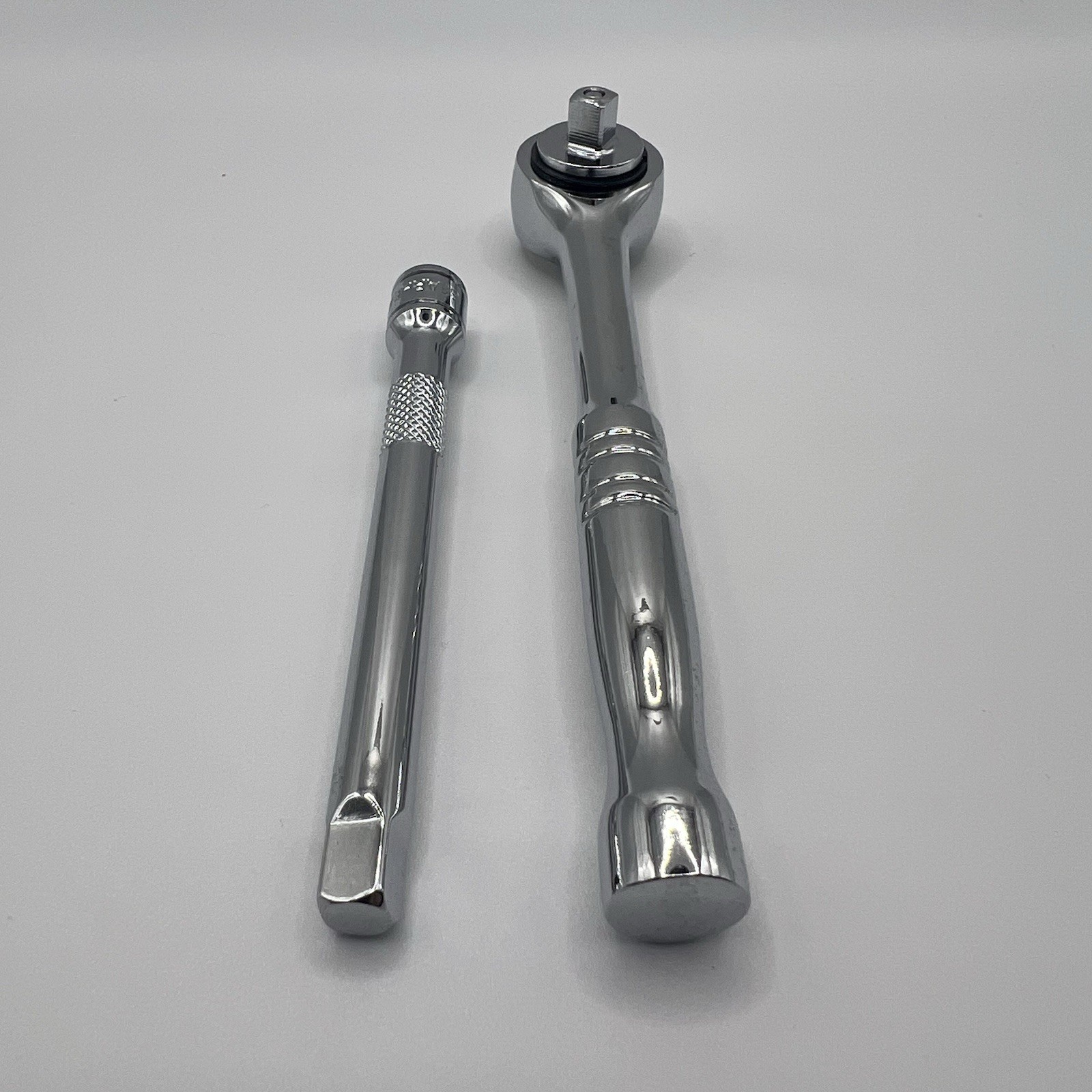 Gearhead 1/4″ Drive Quick Release Ratchet & 4” Extension Bar Set 2 Pc Chrome