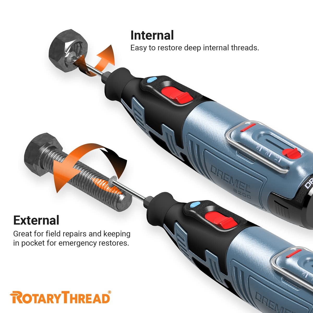 Universal Rotary Thread Repair Kits for Internal & External Threads, Inch &