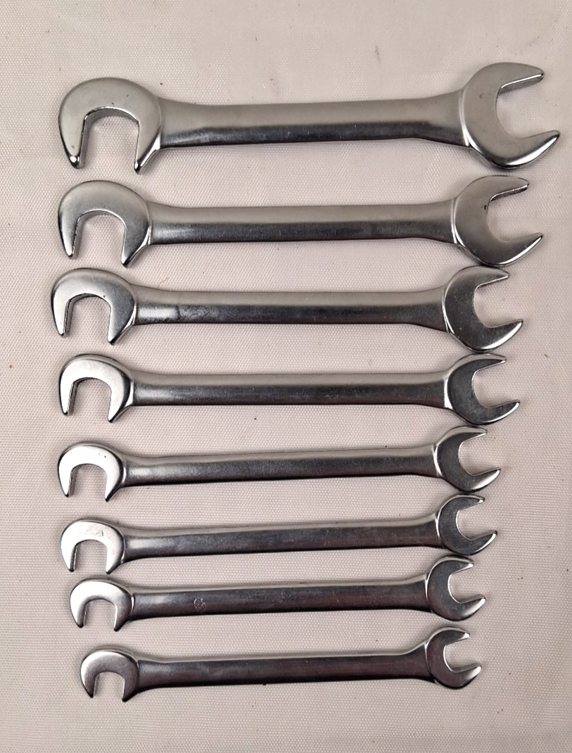 Craftsman 8 Pc Open End Ignition Wrench Set #9 4306 Vintage V Series