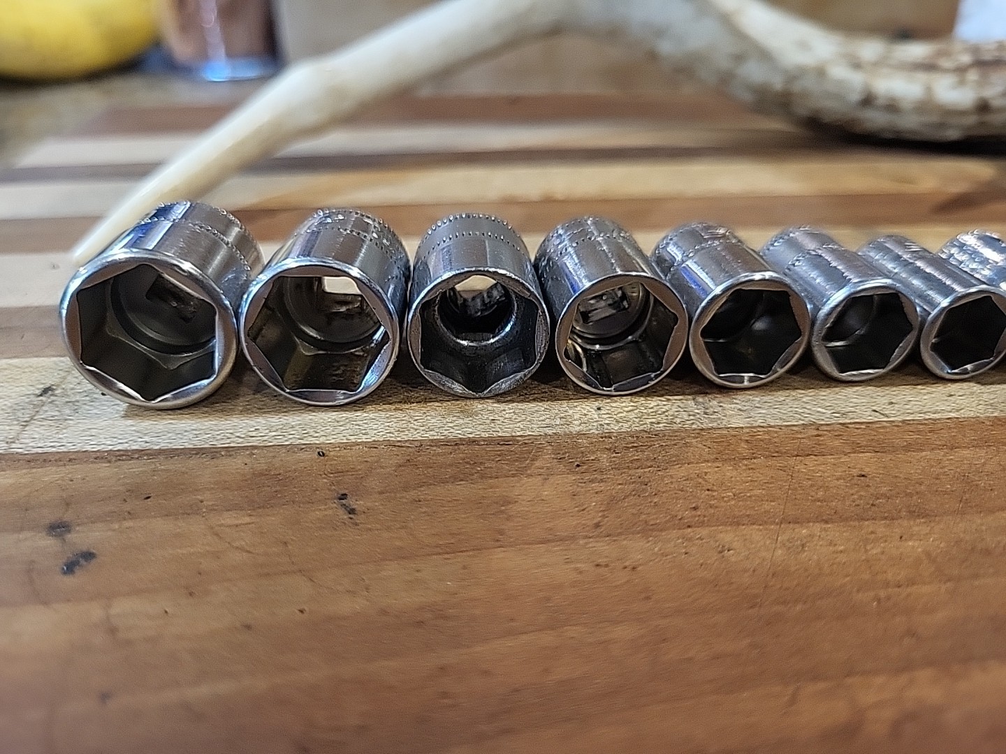 Snap On Tools 113TMMY 13 Pc. 1/4″ Dr. Metric 6 Pt. Shallow Socket Set 4-15mm
