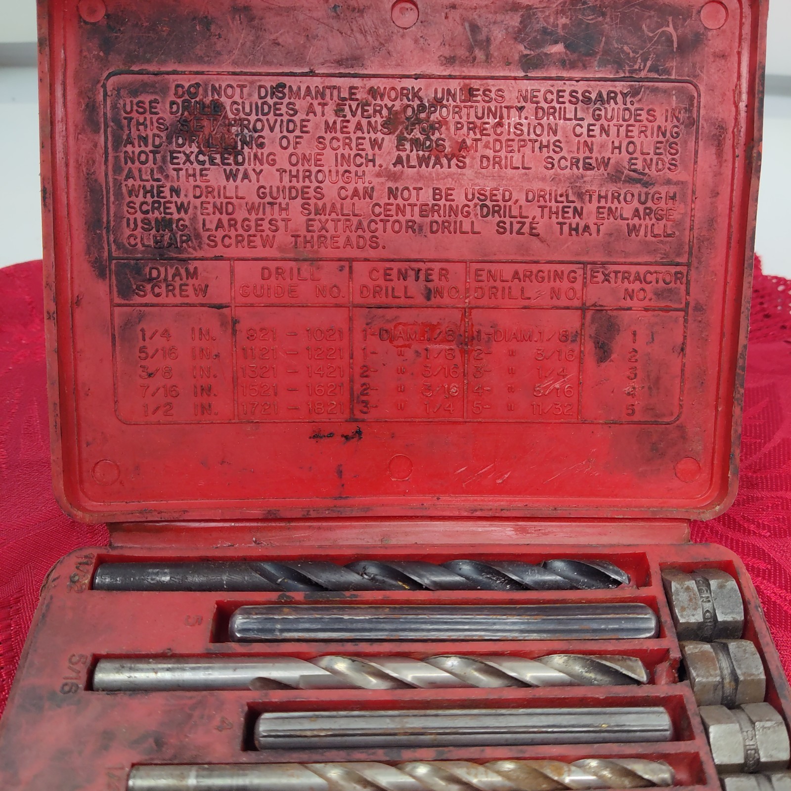 Vintage Blue-Point (Snap-On Corporation) Complete Screw Extractor Set No. 1020