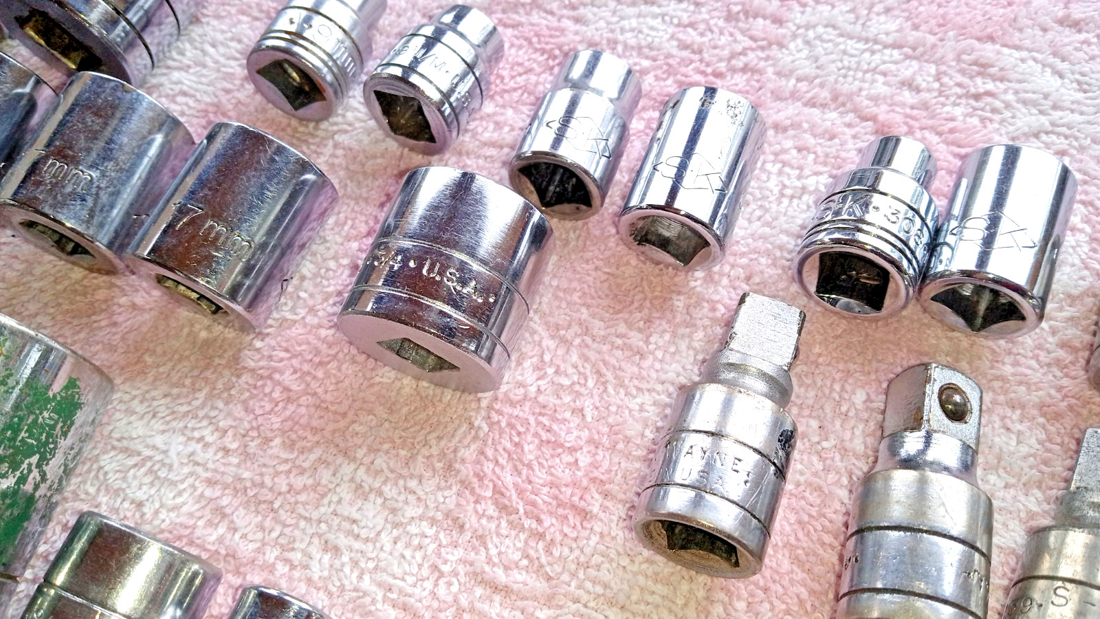SK SOCKET EXTENSION LOT 35 RANDOM PCS SOME VERY NICE CHEAP! vtg gift tools men