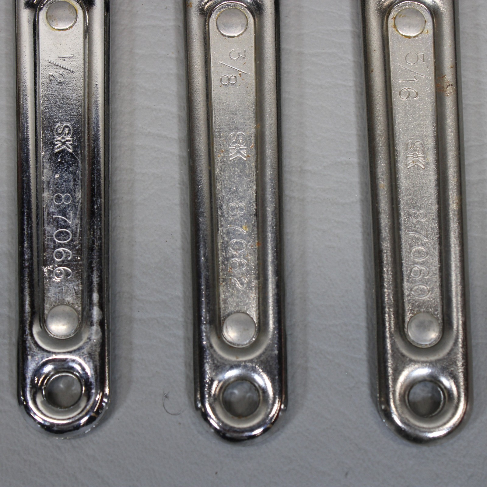 S-K Tools 7pc SAE Ratcheting Line/Flare Nut Wrench Set 5/16″- 3/4″ (No 7/16″)