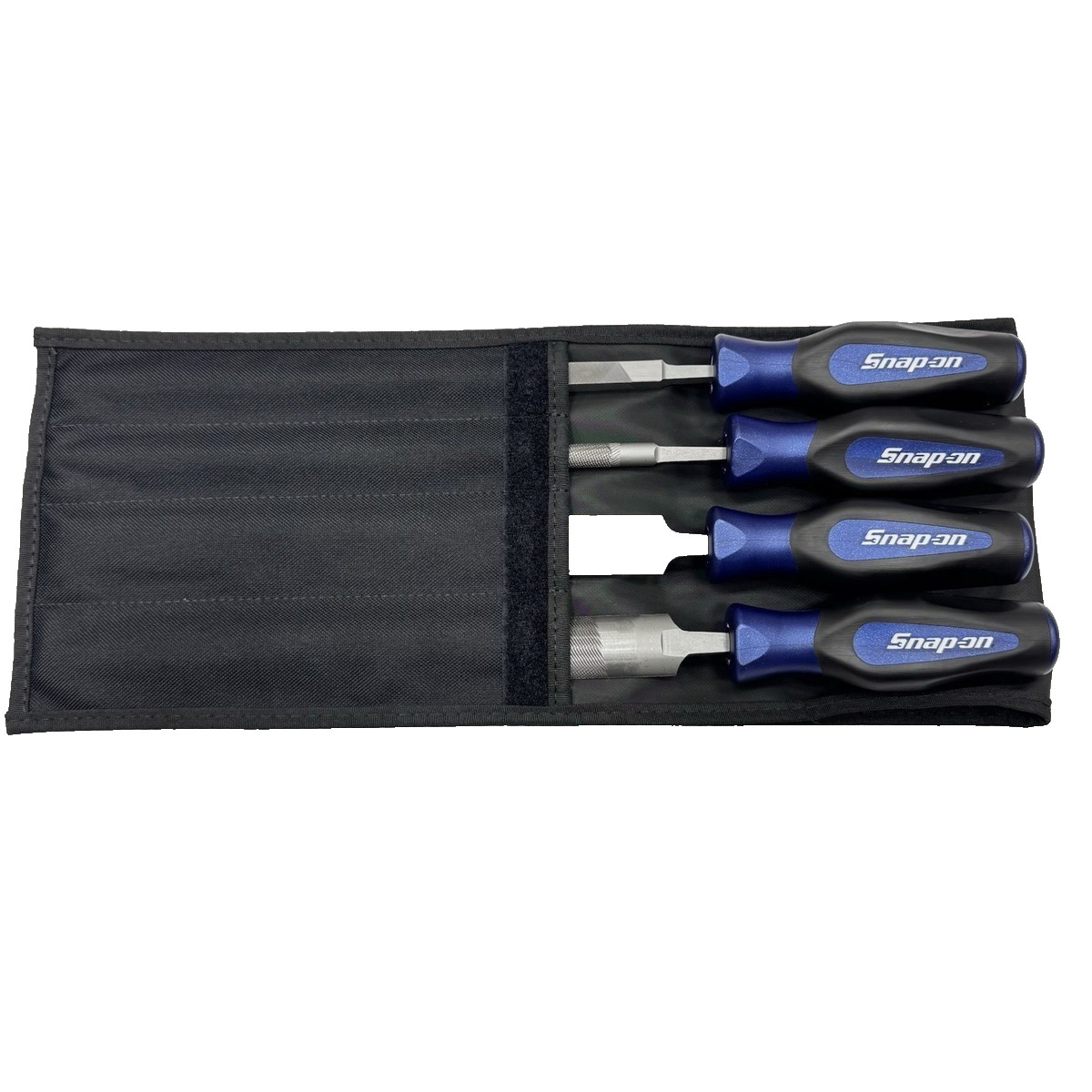 Snap-on Tools 4-Piece POWER BLUE Mixed File Set SGHBF600AMB PORTUGAL NEW