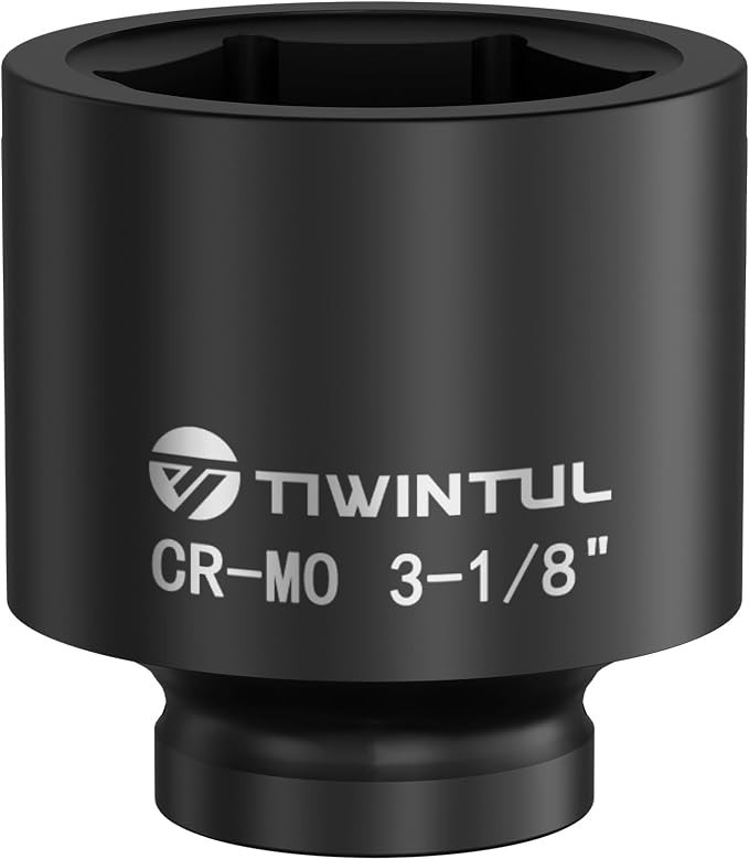 3-1/8″ Impact Socket 1″ Drive, Deep 6 Point CR-MO Heavy Duty Socket