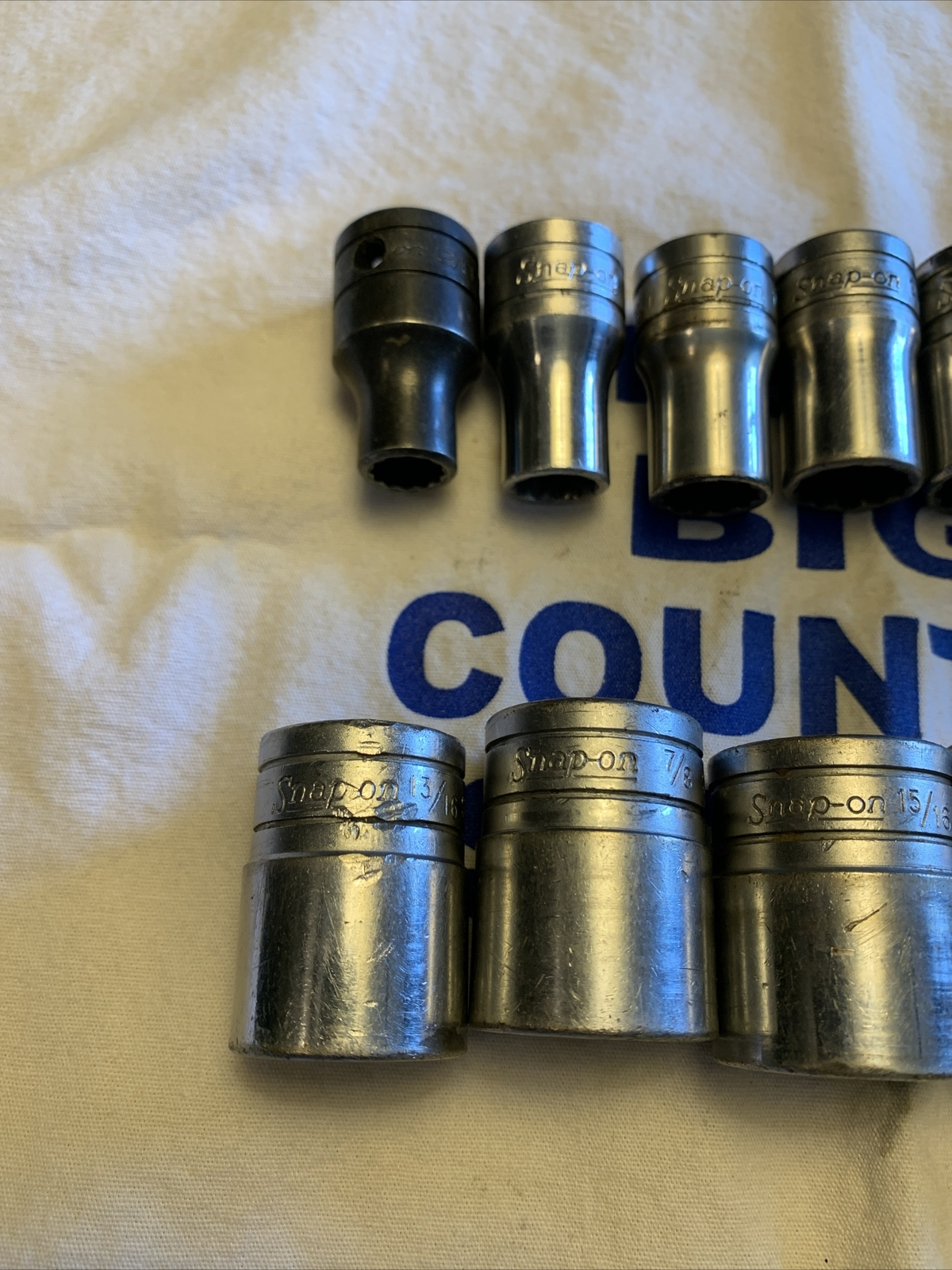 Snap-on 1/2″ Drive 13pc 12pt SAE Flank Drive® Shallow Socket Set (3/8-1-1/8″)