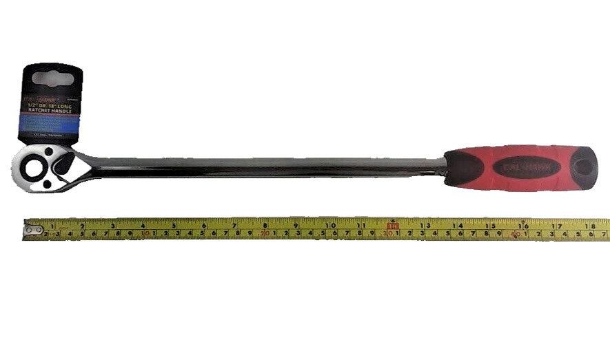 1/2″DR Head 18″ Long Quick-release Ratchet Wrench 72 Tooth Reversible Handle MIT