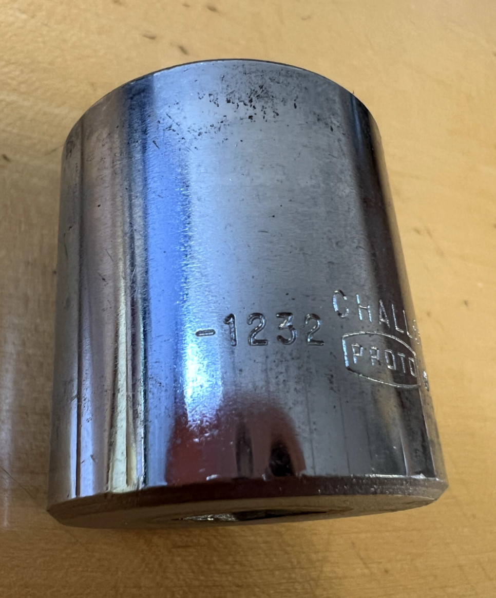 PROTO Challenger 1232 1″ 12-Point Chrome Socket 3/8″ Drive