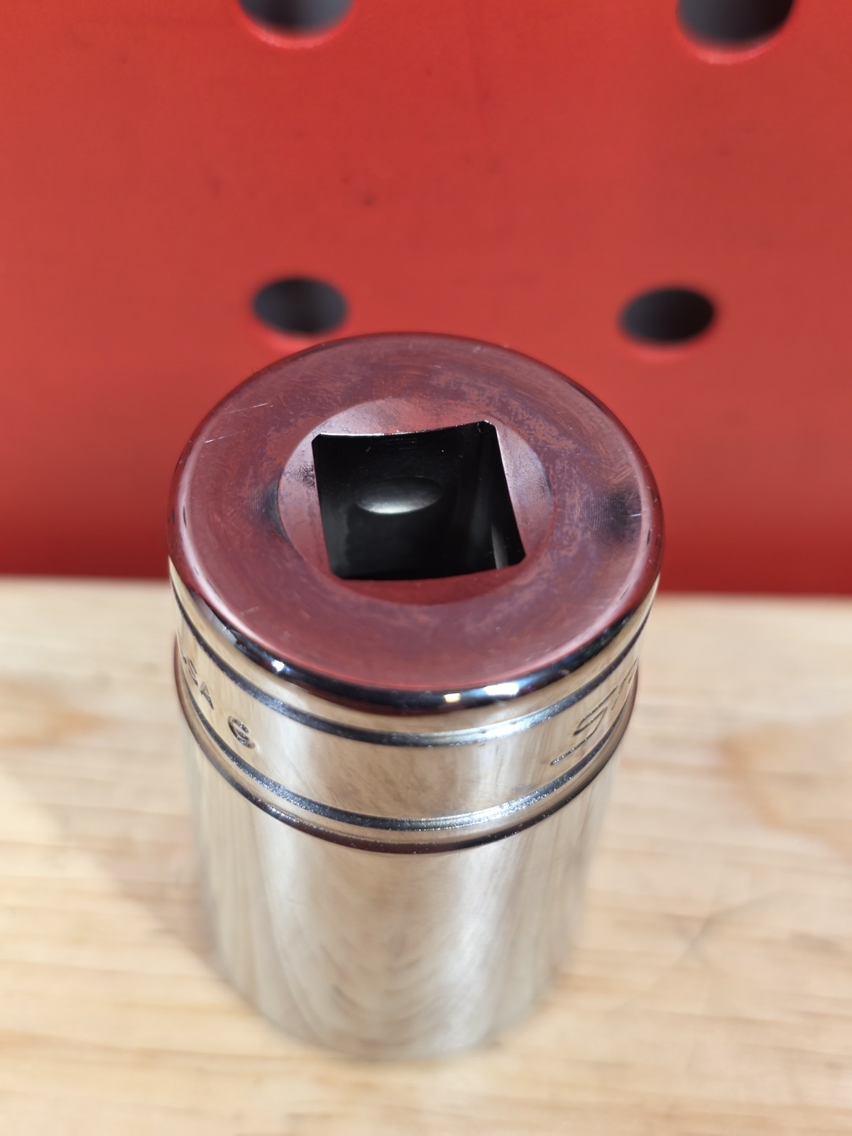Snap-on Tools FDS251 25/32″ NICE 3/8″ Drive 12-Point SAE Semi-Deep Chrome Socket