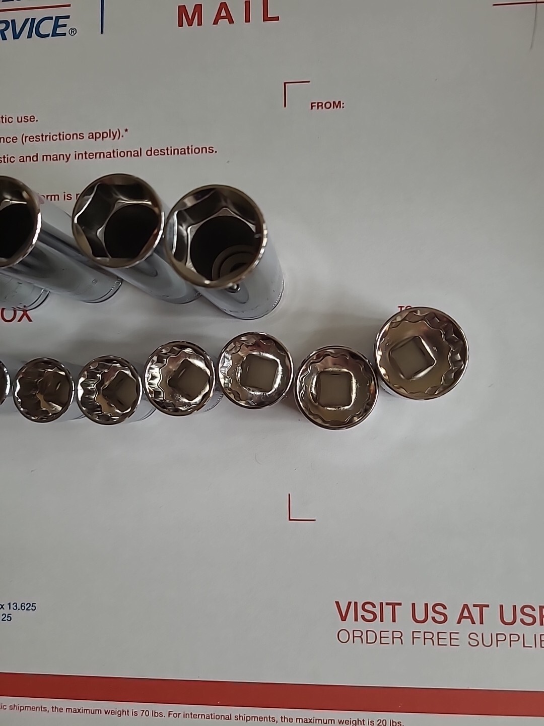 GearWrench 3/8 Metric 12pt And 6pt Point Socket Sets Shallow & Deep 17 pcs.