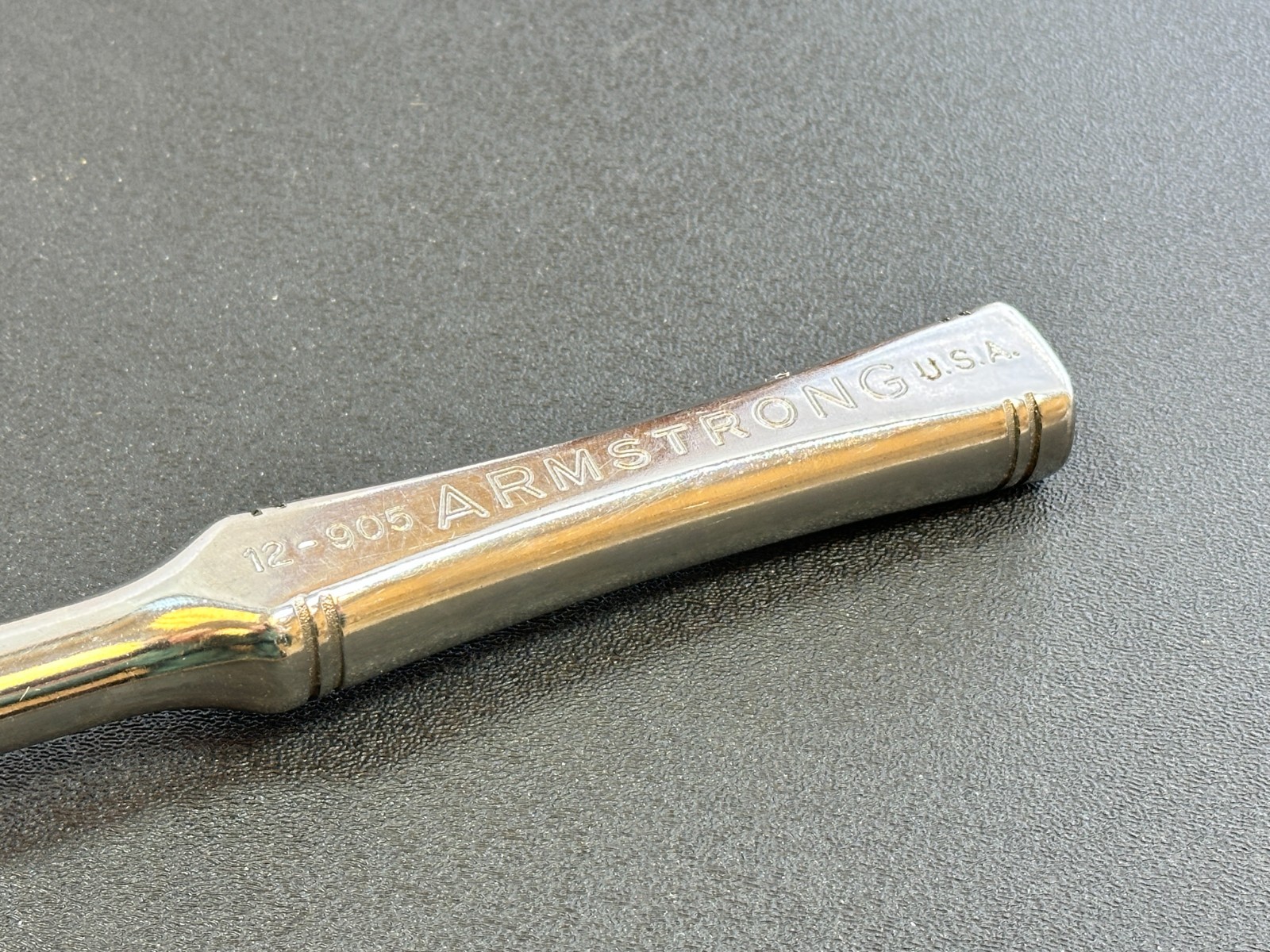 NOS Armstrong Tools USA 12-905 (Rare) 1/2″ Drive FLEX Head Chrome Ratchet (NEW)