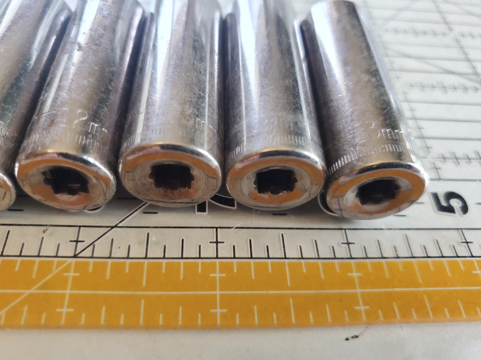 Craftsman USA 1/4″ Metric Socket Set Deep Well 6 Point Many Duplicates