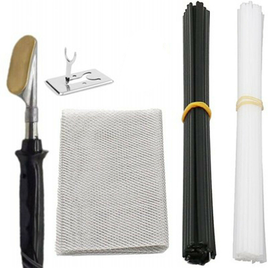 110V Welding Iron Car Plastic Fender Bumper Repair Kit Hot Stapler Welder Tool