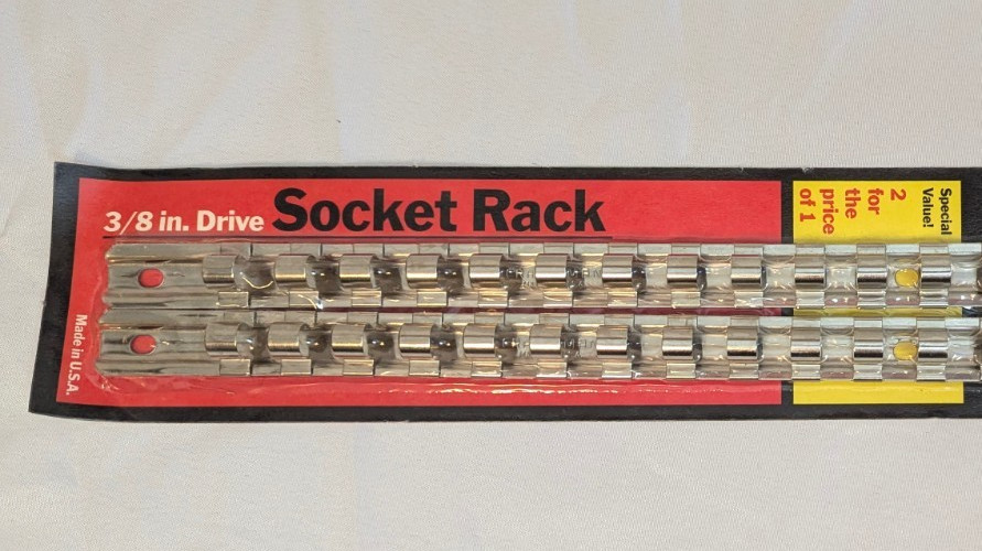 Craftsman 3/8″ Drive Socket Racks Holder Organizers Clips Set USA Pair 941324